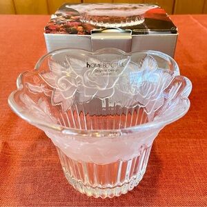 90s Crystal Votive/Potpourri Holder Vintage